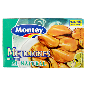 Мідії з чилі Монтей Montey chile 69/111g 24шт/ящ