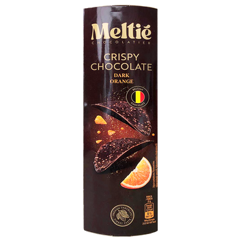 Чипси шоколадні з апельсином Мелті Meltie dark orange 125g 16шт/ящ