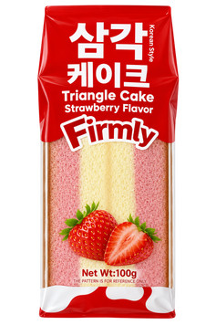 Бісквітне тістечко зі смаком полуниці Фірмлі Firmly strawberry 100g 40шт/ящ