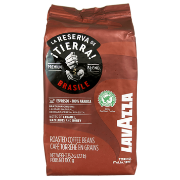 Кава тієрра Бразилія 100% (зерно) Лавацца Lavazza tierra brasil 1kg 6шт/ящ