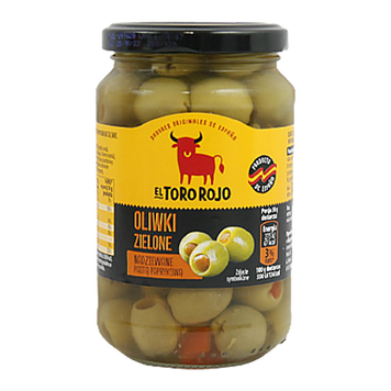 Оливки без кістки Ель Торо з перцем El Toro Rojo 160/340g 12шт/ящ